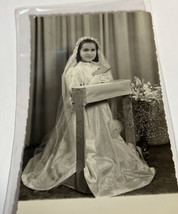 Postcard First Communion Young Girl, Italy Ferrara Unposted 1950 - £3.17 GBP