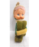 Knee Hugger Pixie Elf Felt Doll Ornament Retro Mid-Century Christmas Dec... - £16.06 GBP