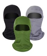 Blulu 3 Pieces Ski Mask Balaclava Full Face Winter Camo Windproof Medium - €9,08 EUR