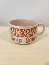 Vintage Soup  &amp; Crackers Stoneware Pottery Cup Mug Bowl Made in Japan - £7.35 GBP