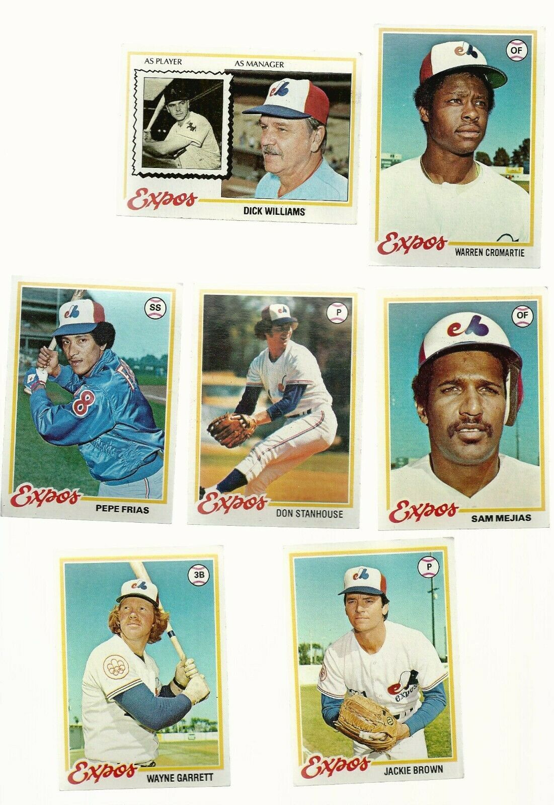 Primary image for 15  1978   Topps Baseball   MONTREAL EXPOS   EX+++ or Better   DICK WILLIAMS
