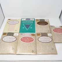Vintage NOS Evan Picone Pantyhose Lot of 6 + 1 Isotoner Size Long Variou... - $29.99