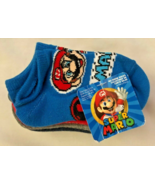 Super Mario Socks 6 Pack No Show Kids Boys Size Small Nintendo Luigi Yos... - £11.86 GBP