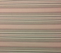 Ballard Bunny Williams Trellis Stripe Rose Pink Herringbone Sunbrella Fabric Bty - £14.09 GBP