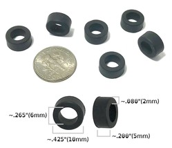 24 BTO HO Scale French Rubber FRONT TIRES fits Variety of Slot Cars AFX ... - $18.99