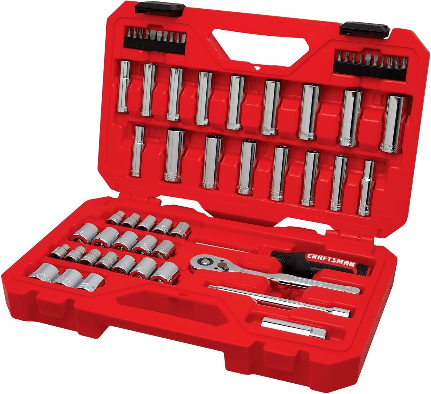 Craftsman Mechanics Tool Set, 3/8 Inch Drive, 61 Piece (Cmmt45161) - $51.94