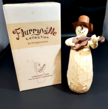 Rare Flurryville Snowdrift Sam The Singing Cowboy Snowman Town Troubadour Figure - £30.96 GBP