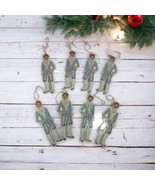 Victorian Die Cut Boy 8 Merrimack Vtg 1988  Christmas Tags 2 Sided Junk ... - $295.23 MXN