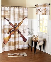 Hunting Rifles Deer Cabin Lodge Outdoors Bathroom Decorations &amp; Accessories -NEW - £11.59 GBP+