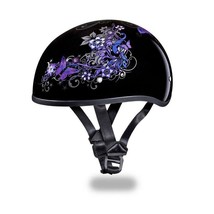 Daytona Helmets Skull Cap W/ BUTTERFLY DOT Motorcycle Helmet D6-B - $91.76