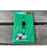 VTG 7UP 7 UP TURN UN PLASTIC ADVERTISING LIGHT SWITCH COVER SINGLE - £7.76 GBP