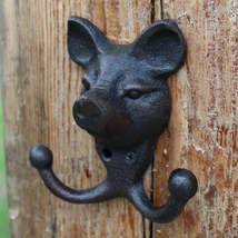 Retro Cast Iron  Wall-mounted Mural Decoration Hat-and-coat Clothes Hook - £43.37 GBP