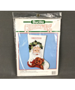 Bucilla Victorian Santa Stocking Cross Stitch Kit 62826 Christmas Teddy ... - $12.55