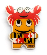 Amazon Peccy Maryland Flag Red Crab MD Employee Lapel Pin - $17.78 CAD