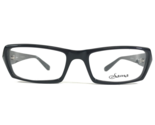 Sama Eyeglasses Frames APEX BLK Polished Black Rectangular Full Rim 53-1... - $139.88