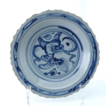 Chinese Ming Dynasty Plate Blue Underglaze 7&quot; - £534.85 GBP