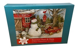 Current Susan Winget Snowman Heart and Home 1000 Piece Jigsaw Puzzle 30 ... - $13.82