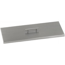 American Fireglass 24 x 8 in. Stainless Steel Cover for Rectangular Drop... - $4,524.78 MXN