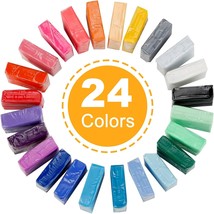 CiaraQ 24 Colors Small Block Polymer Clay Starter kit Oven Bake Clay DIY  - $262.19 MXN