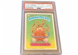 Garbage Pail Kid Trading Card Sticker PSA 10 Curly Carla 1986 Medusa #103b POP 4 - £1,187.04 GBP