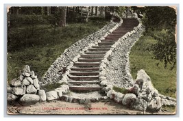Loyola Steps At Chain O&#39;Lakes Waupaca Wisconsin WI 1911 DB Postcard D20 - £4.06 GBP