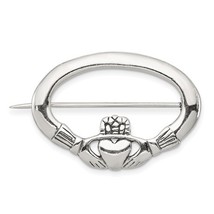 Sterling Silver Claddagh Pin - £47.38 GBP