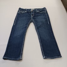 L.A. Idol USA Women's Blue Cotton Blend Denim Cropped Jeans Size 11 (30×21) image 13
