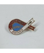Vintage WIbC Achievement Award Red, White, &amp; Blue Ribbon Lapel Hat Pin - $4.46