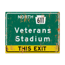 Retro Veterans Stadium Philadelphia Highway Metal Sign - £19.30 GBP+