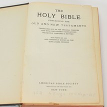 American Bible Society Holy Bible 1935 King James Version KJV Vintage HC - £20.04 GBP
