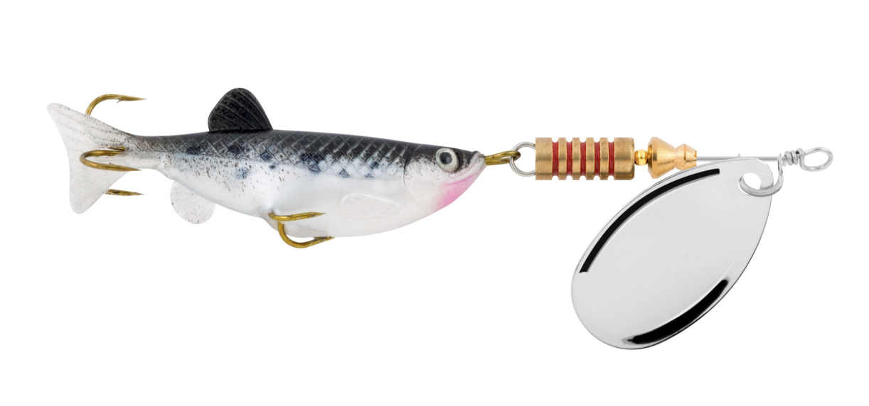 South Bend Min-Spin Fish Lure, Silver Minnow, 1/9 Oz., SB-MIN19-S - $5.95