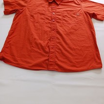 Carhartt Pockets Men's Orange Cotton Button Up Shirt Short Sleeve Size XL image 8