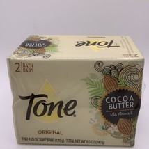 2 bars TONE Cocoa Butter Vitamin E 4.25oz ORIGINAL Bar Soap - $44.59