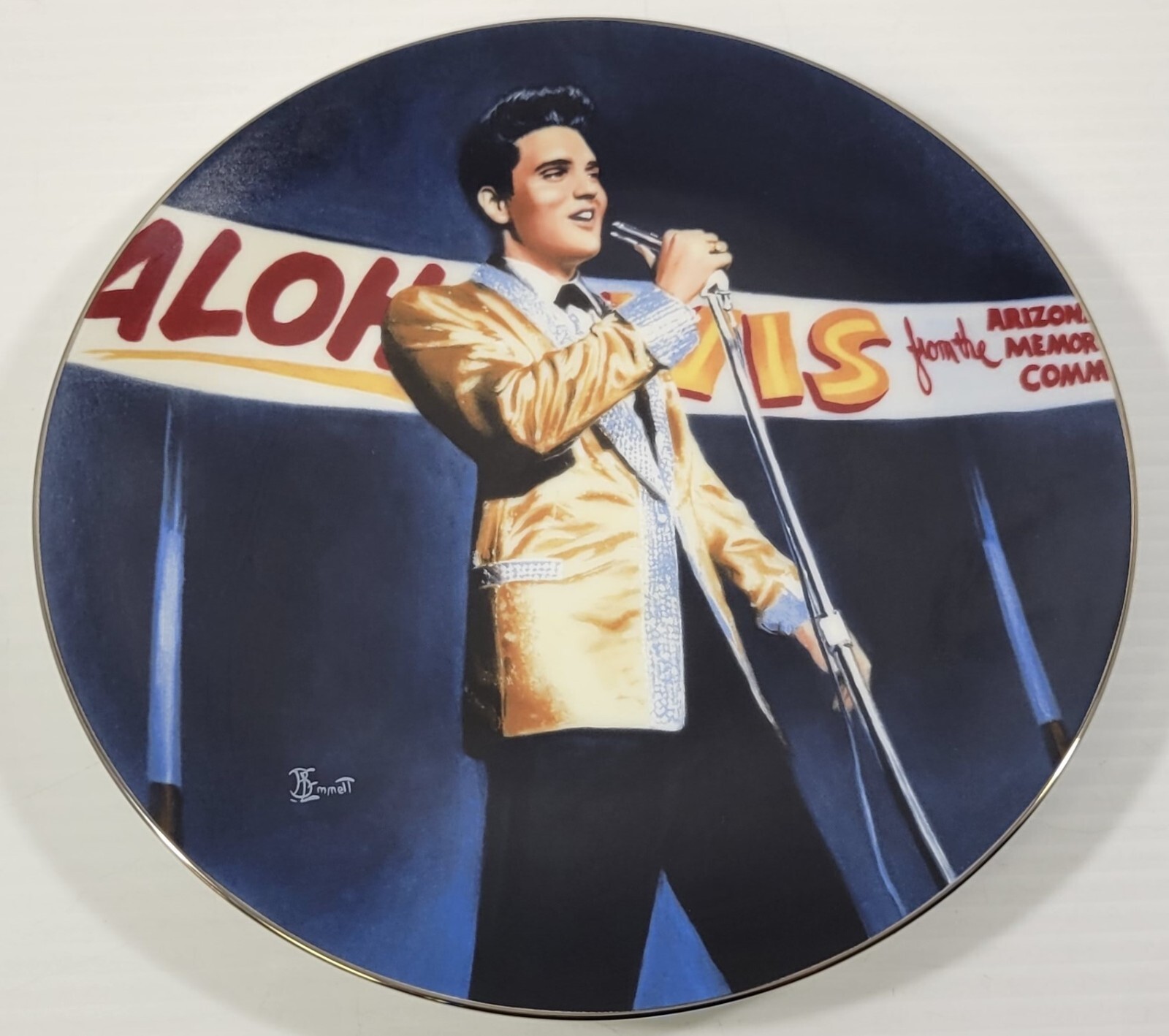*R2) Elvis Presley - Good Rockin&#39; Tonight - 1991 Delphi Decorative Plate... - $14.84