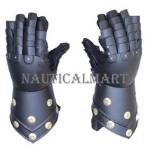 Medieval Gauntlets Functional Knight Mitten Gloves Re-enactment LARP Sca... - £147.54 GBP