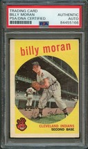 1959 Topps #196 Billy Moran Signed Card PSA Slabbed Auto Cleveland - £31.41 GBP