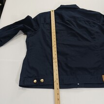 Chaps Denim Jacket Women's Blue Button Flap Pockets 3/4 Sleeve Classic Size 2X image 9