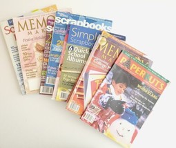 Vintage Lot Of 9 Scrapbooking &amp; Papercrafting Magazines - £7.82 GBP