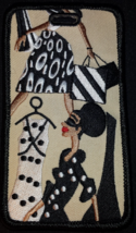 Diva Lady Embroidered Luggage Tag (black) - £5.11 GBP
