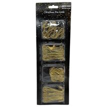 300 Small and Large Gold Metal Christmas Tree Ornament Hooks for Decorat... - $9.88