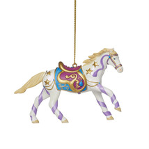 Trail Of Painted Ponies Starlight Dance Ornament~2.5&quot; Tall~Purple Ribbons, Stars - £19.85 GBP