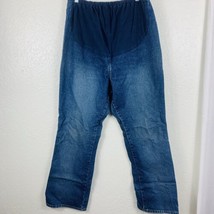 Duo Maternity Jeans Size 14 Stretch Blue Denim Spandex 100% Cotton Natur... - £19.82 GBP