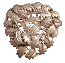 Vintage Silver Tone Holly Berries Cluster Brooch Scarf Pin Pendant - £10.83 GBP