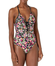 Cole of California Women&#39;s Plunge One Piece Swimsuit Lava Sunflower Size 6 NWT - £13.48 GBP