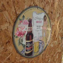 Vintage 1944 Blatz Brewing Co.&#39;s Pilsner Beer Porcelain Gas &amp; Oil Metal Sign - £99.90 GBP