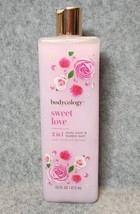 Bodycology 2 In 1 Body Wash Bubble Bath Gel Sweet Love Scent 16oz - £8.91 GBP