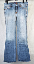 7 Seven For All Mankind Windsor Lemon Yellow A Pocket Blue Jeans 27 USA  Womens - £23.22 GBP