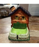 Designpac Halloween Ceramic House Treat Candy Holder Haunted Decor  W/Bl... - $25.65 CAD