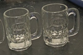 A&amp;W Root Beer Vintage Clear Glass Stein Mug Raised Print - £23.70 GBP