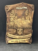 1978 Austrian Vintage Ceramic Wall Hanging Forthtenstein Castle Games March - £21.60 GBP